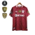 Camisa Fluminense 23/24 III Torcedor Umbro Masculina - Vermelha com detalhes em branco com patches libertadores