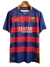 Camisa Retrô Barcelona I 15/16 - Masculina Nike - Azul com detalhes em vermelho e amarelo