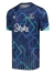 Camisa Everton Pré-jogo 24/25 - Torcedor Castore Masculina - Azul com detalhes em verde e roxo