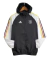Jaqueta Corta-Vento Alemanha 24/25 - Masculina Adidas - Branca e preta com detalhes em amarelo e vermelho