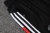 Conjunto Alemanha Treino 24/25 - Masculino Adidas Zipper curto - Branco com preto e detalhes amarelo e vermelho e calça preta