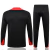 Conjunto Portugal Treino 24/25 - Masculino Nike - Preto com detalhes em vermelho e calça preta - comprar online