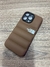 FUNDA IPHONE 13 PRO PUFFER MARRON