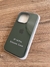 FUNDA IPHONE 14 PRO/15 PRO SILICONE CASE VERDE OSCURO