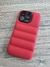 FUNDA IPHONE 14 PRO/15 PRO PUFFER THE NORTH FACE ROJA
