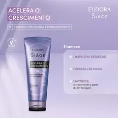 SHAMPOO EUDORA SIÀGE ACELERA O CRESCIMENTO 250ML - comprar online