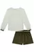 Imagem do Conjunto de Blusa em Malha Power e Shorts em Fleece Cotelê com Elastano