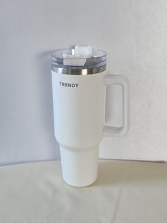 VASO TERMICO TRENDY ACERO INOXIDABLE CON MANIJA LATERAL 1200ML