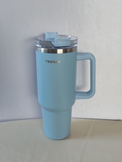 VASO TERMICO TRENDY ACERO INOXIDABLE CON MANIJA LATERAL 1200ML - tienda online