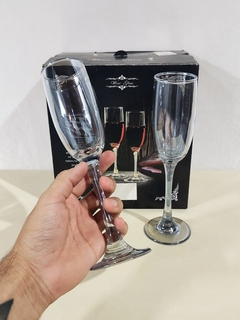 PACK 6 COPAS CHAMPAGNE COLORES WINE GLASS - comprar online