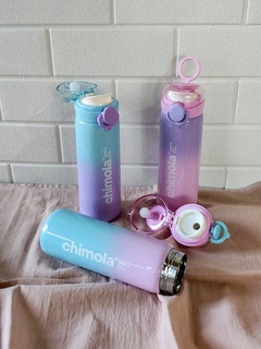BOTELLA TERMICA CHIMOLA DIFUMINADA CON BOTON 440ML - AyG Deco-Bazar