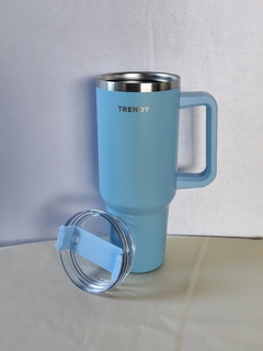 VASO TERMICO TRENDY ACERO INOXIDABLE CON MANIJA LATERAL 1200ML en internet