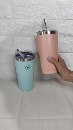 Vaso termico acero inoxidable Trendy con sorbete 600ML - AyG - Decoracion y Bazar
