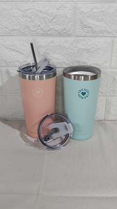 Vaso termico acero inoxidable Trendy con sorbete 600ML - tienda online