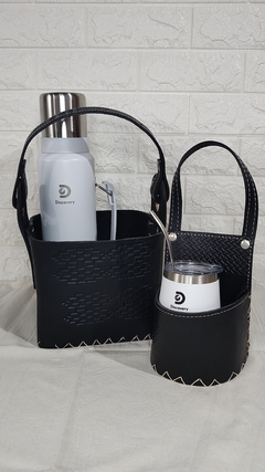 PORTA MATE PARA AUTO CUERO PREMIUM - tienda online