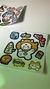 Kit 3 cartelas de adesivos fofo (Coelho, gato & cachorro) na internet