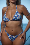 BIQUINI FIO BRONZE - MATTE - AZUL - comprar online