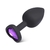 SILICONE HART STRASS ANAL PLUG SMALL (7,3 cm x 2,8 cm) - 1956-62