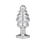 STEEL WAVES STRASS ANAL PLUG MEDIUM (8,3 cm x 3,4 cm) - 1956-54