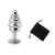 STEEL WAVES STRASS ANAL PLUG MEDIUM (8,3 cm x 3,4 cm) - 1956-54 - comprar online