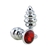 STEEL WAVES STRASS ANAL PLUG MEDIUM (8,3 cm x 3,4 cm) - 1956-54 - tienda online