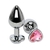 STEEL HART STRASS ANAL PLUG SMALL (7 cm x 2,8 cm) - 1956-56