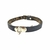 COLLAR DE CUERO Y PELUCHE CON ARGOLLA - KS20330