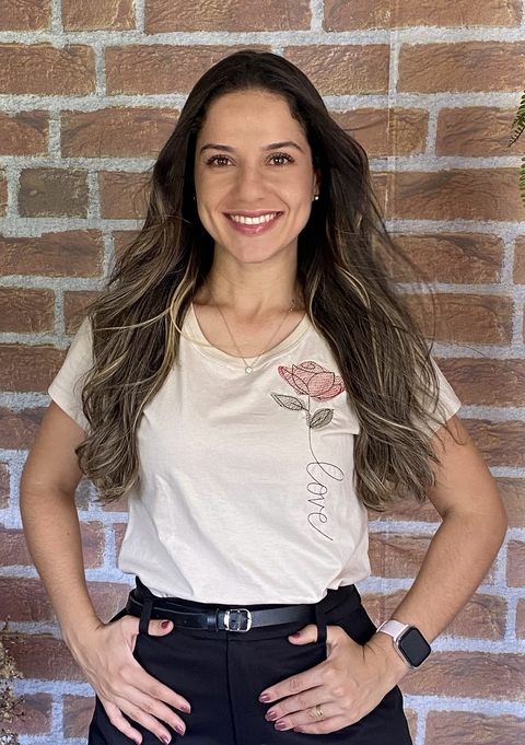 T-shirt Nude Rosa love