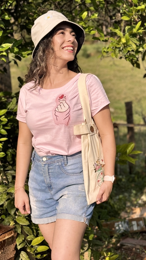 T-shirt Rosa Coreano