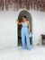 CONJUNTO PANTALONA E CROPPED / LISTRADO RISCA DE GIZ - L.A Ramos Oficial