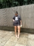 CONJUNTO| CAMISA OVER MANGA CURTA E SHORTS COM BOTAO. na internet