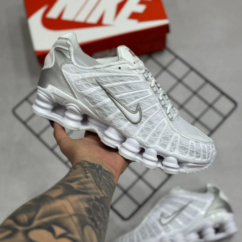 Tênis Nk Shox TL 12 Molas Todo Branco - comprar online