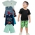 Kit menino 5 camisetas e 5 bermudas variadas - comprar online