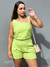 SHORTS DE LINHO VERDE - comprar online