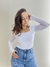 Blusa Decote Quadrado Branca na internet