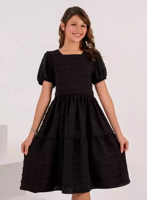 Vestido Preto Pipoquinha