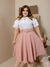 Saia Maria Godê 3D Rosa - comprar online