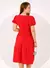 Vestido Vermelho Pipoquinha - Crente Cris Bella