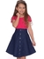 Saia Jeans Rodada Infanto Juvenil