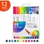 Kit com 12 Canetas Marcadoras de Ponta Dupla para Aquarela