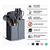Kit de Cozinha 19 Peças – Tábua, Facas e Utensílios com Cabos de Madeira - DROPLY SHOP