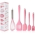Imagem do Kit 5 Peças de Utensílios de Silicone – Conjunto Culinário com Espátula, Pincel e Fouet (Fuê)