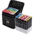 Estojo de Canetas Coloridas Ponta Dupla – 48 Cores - DROPLY SHOP