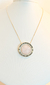 COLAR MANTRA HO'OPONOPONO BANHADO A OURO 18K PEDRA QUARTZO ROSA - comprar online