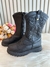 Bota infantil Boiadeira Texana Preto Com Zíper Luxo(KKRc)