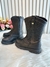 Bota infantil Boiadeira Texana Preto Com Zíper Luxo(KKRc)