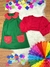 Fantasia Infantil Chiquinha Verde e Vermelho Festas(KKRC) - Koladinho Kids