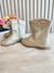 Bota infantil Boiadeira Texana Dourado Com Zíper Luxo(KKRC)