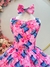 Vestido Infantil Lilo Stitch e Angel C/ Laço Rosa Colorido(KKRC) - comprar online