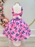 Vestido Infantil Lilo Stitch e Angel C/ Laço Rosa Colorido(KKRC) - comprar online